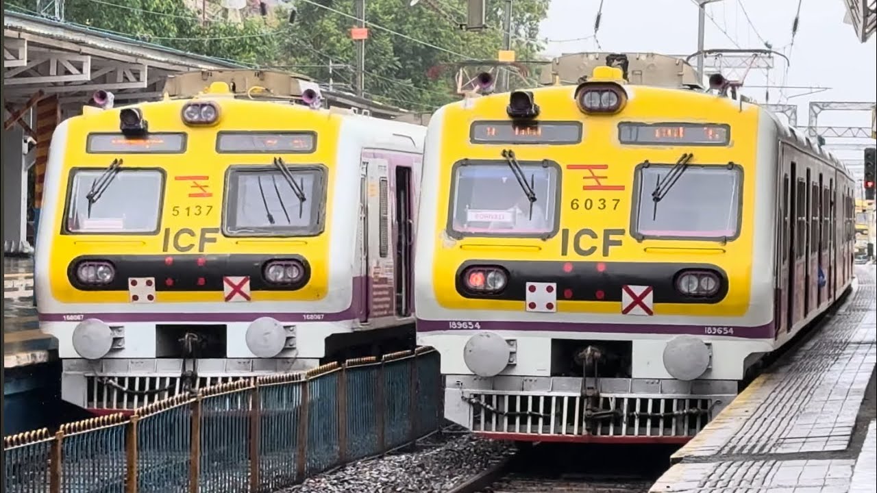 Mumbai Local Trains in Action | Mahim to Vile Parle | Tejas, Ranakpur & Sayajinagari