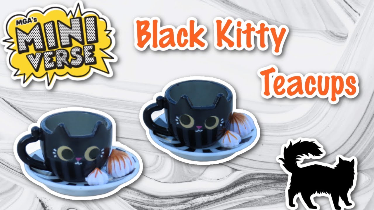 Miniverse Lifestyle Series 2 - Black Cat Tea Cups