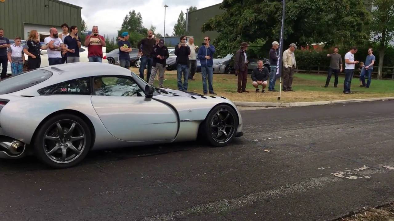 TVR Sagaris, Supercharged LS7 or 9 Burnout @ Pistonheads Sunday Service, Topcats Racing
