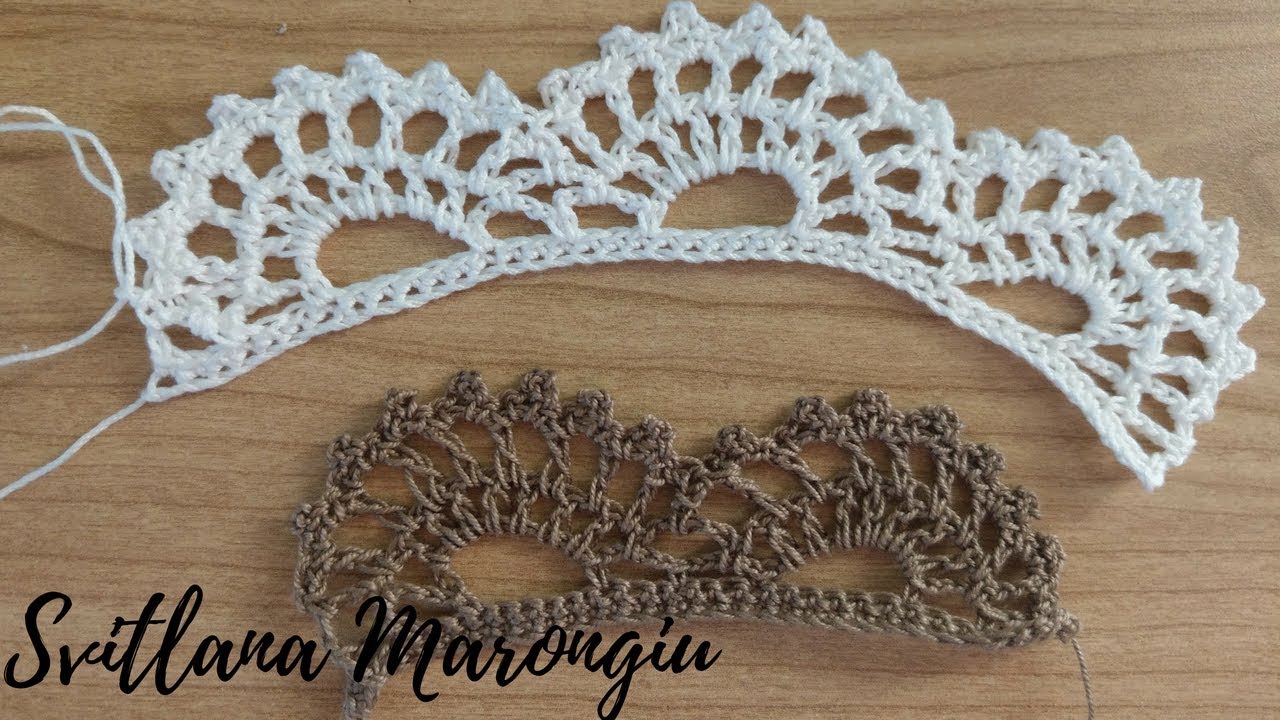 Tutorial Uncinetto : Bordino a ventaglio all'uncinetto