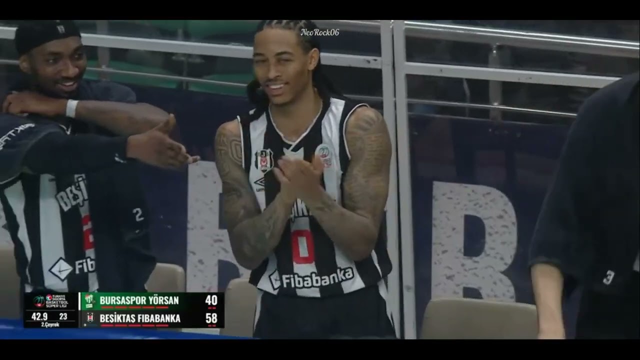 Bursaspor Yörsan - Beşiktaş Fibabanka / Beşiktaş'ın 20 Üçlük İsabeti
