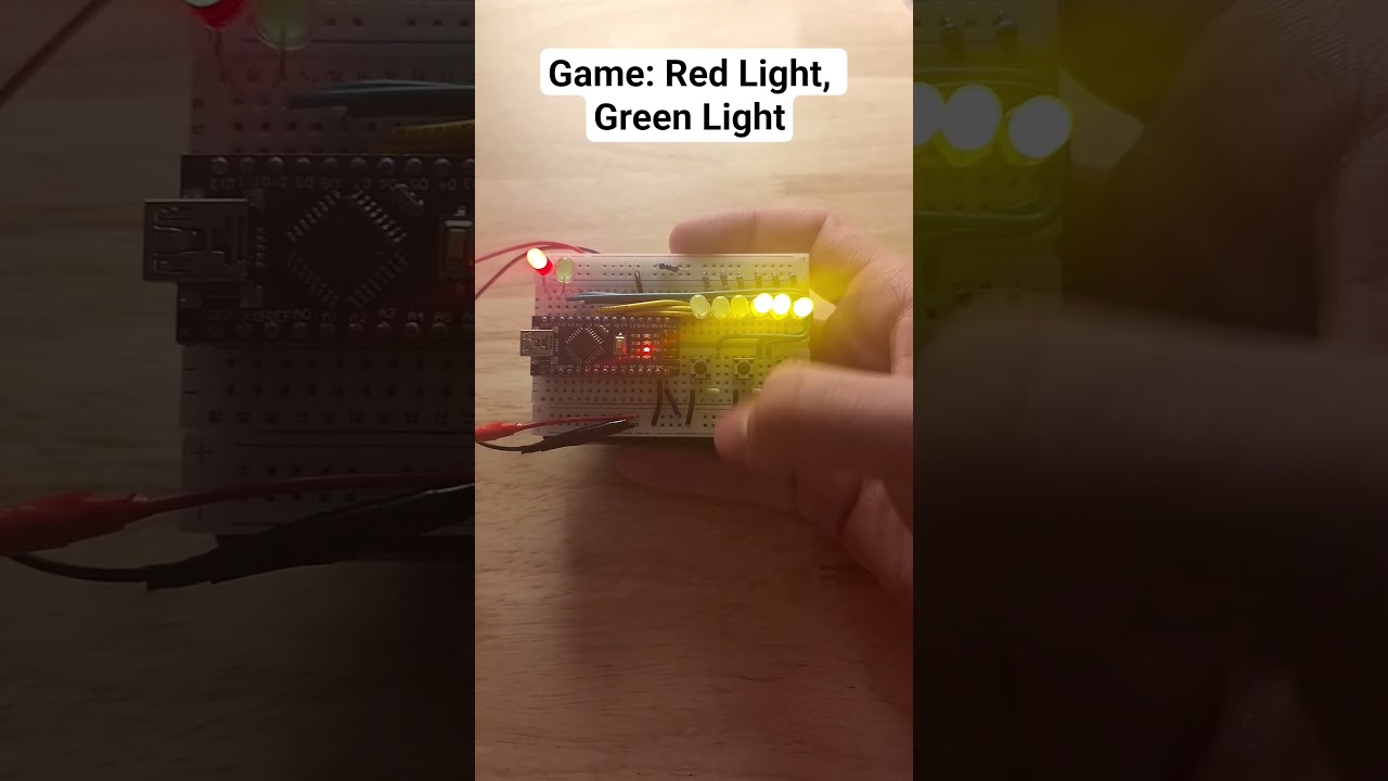 Game 4/5, red light, green light. Handheld gaming device. Check comments for code. #arduinoproject