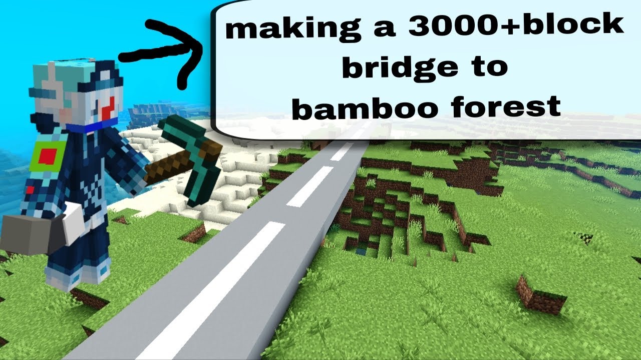 Making a 3000+block road In MinecraftP-2.🤘 Minecraft everyday for life series part-3.
