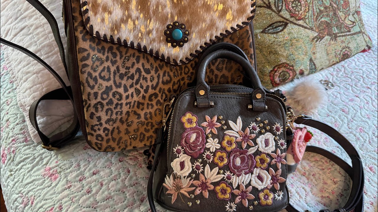 Thrifted bag , Nocona leather bag 
