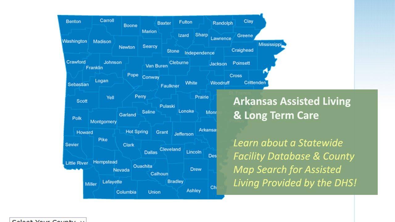 Arkansas Assisted Living: Statewide Facility Database & County Map Search