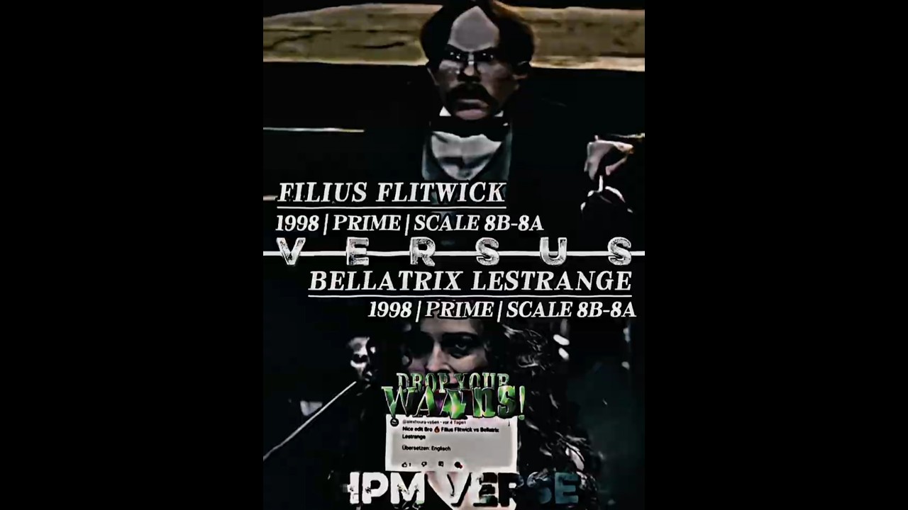 Bellatrix Lestrange vs Filius Flitwick | #shorts #edit #wizardingworld #comparison #fyp #request