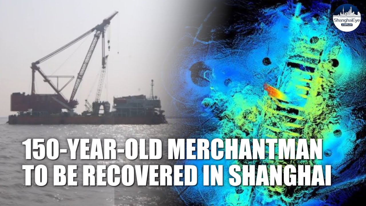 With GIANT CLAW MACHINE! Shanghai to excavate 150-year-old merchant vessel at mouth of Yangtze River