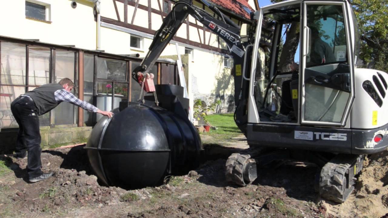 Einbau einer Zisterne zur Regenwassernutzung - zisterne24
