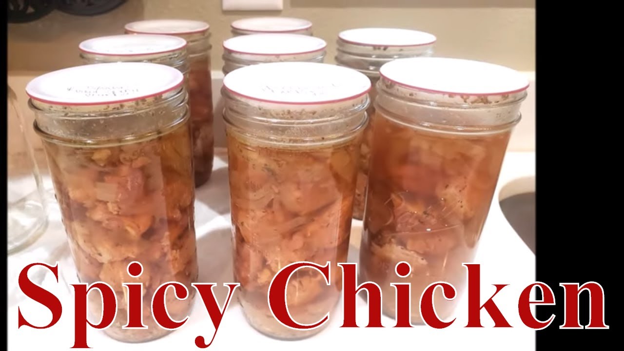 2020 Canning Roasted Spicy Chicken With Linda's Pantry
