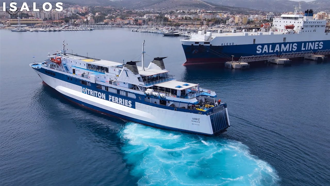 Ionis – Ρεμέτζο στο Λαύριο! (Arrival at the port of Lavrio) | Aerial Video