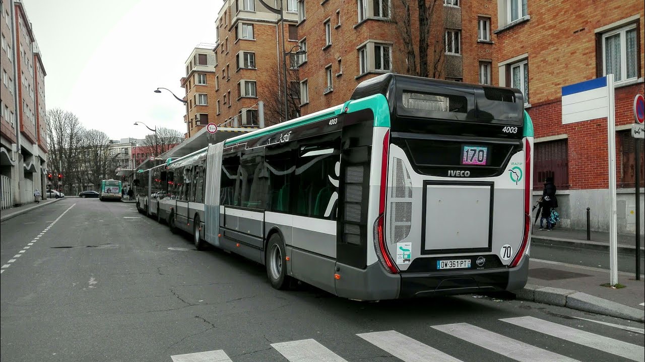 Ligne de bus RATP 170 | Urbanway 18 diesel N°4003