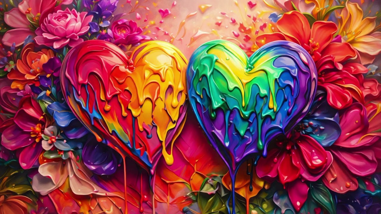 Chromatic Hearts: A Symphony of Liquid Love