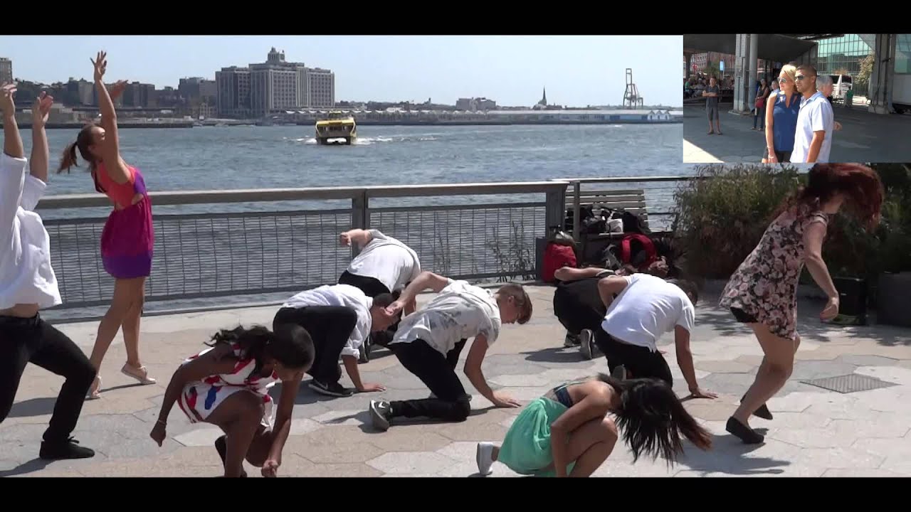 Mike and Jayme's Proposal Flash Mob at South Street Seaport