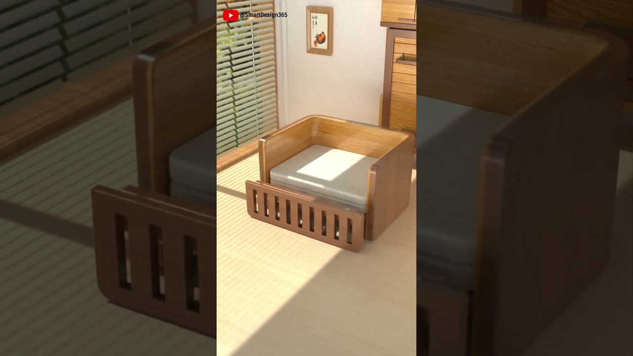 Folding sofa bed design