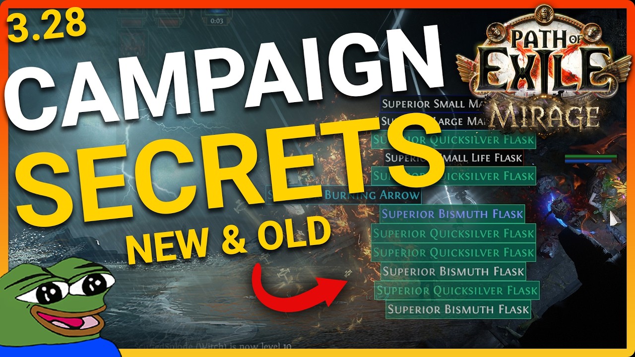 PoE 3.28 | All Campaign Secrets Shortcuts and Encounters | Path of Exile 3.28 Mirage