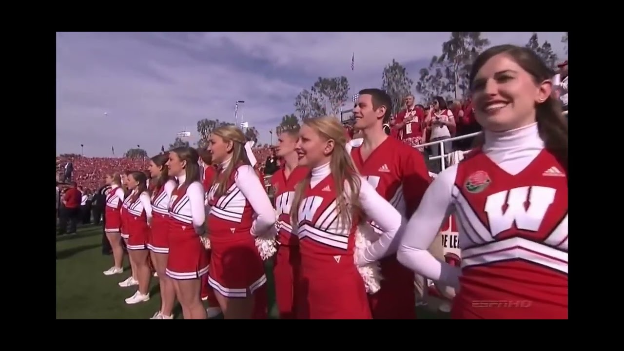 TCU Horned Frogs Marching Band Plays the National Anthem Before The Rose Bowl in 2011