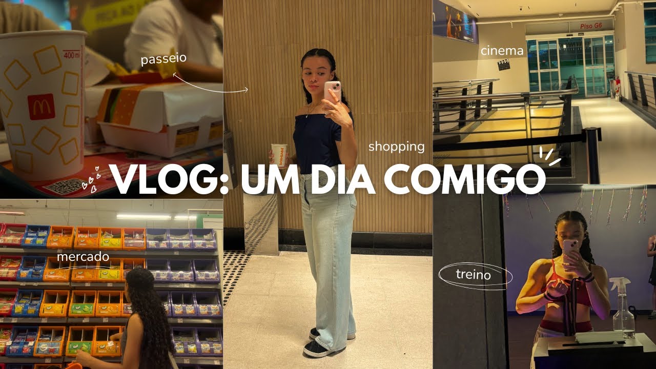 VLOG: UM DIA INTEIRO COMIGO | rotina, shopping, comprinhas, treino… 