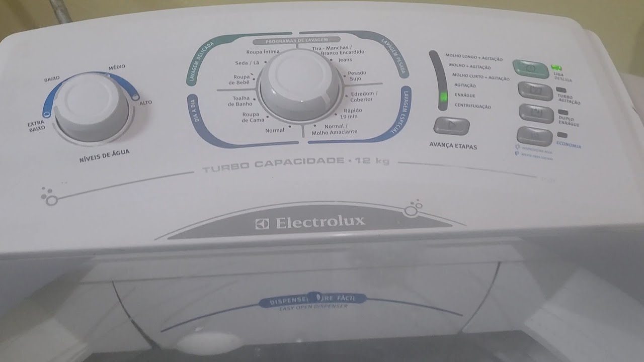 Minha Maquina não para de encher Electrolux12kg
