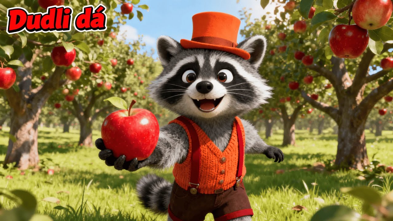 Mýval Ríša a ovocný sad 🦝🍎 | Písnička pro děti o ovoci