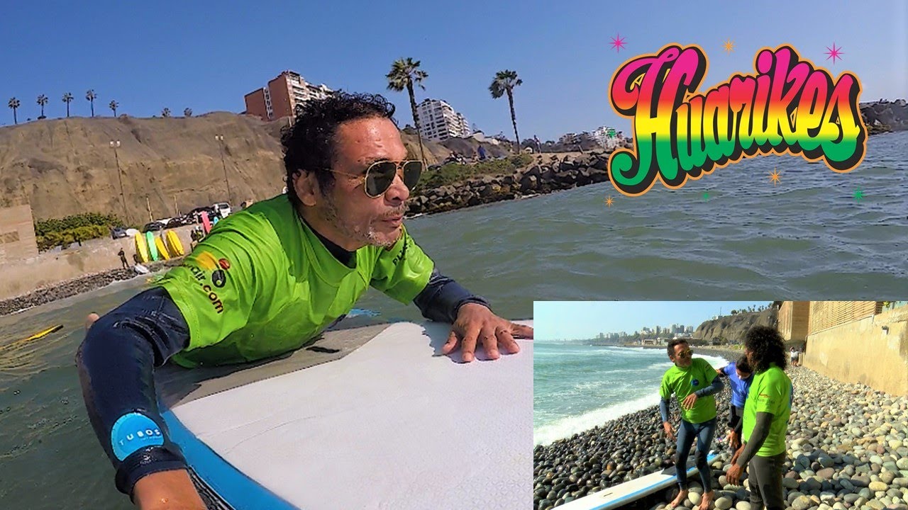 LA SEGUNDA PARTE DE KIKE Y CACHAY APRENDIENDO A SURFEAR