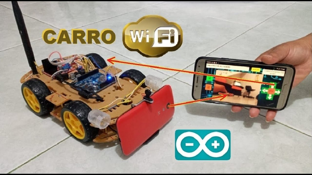 Carro WIFI con Recepción de audio y video LIVE (Arduino)