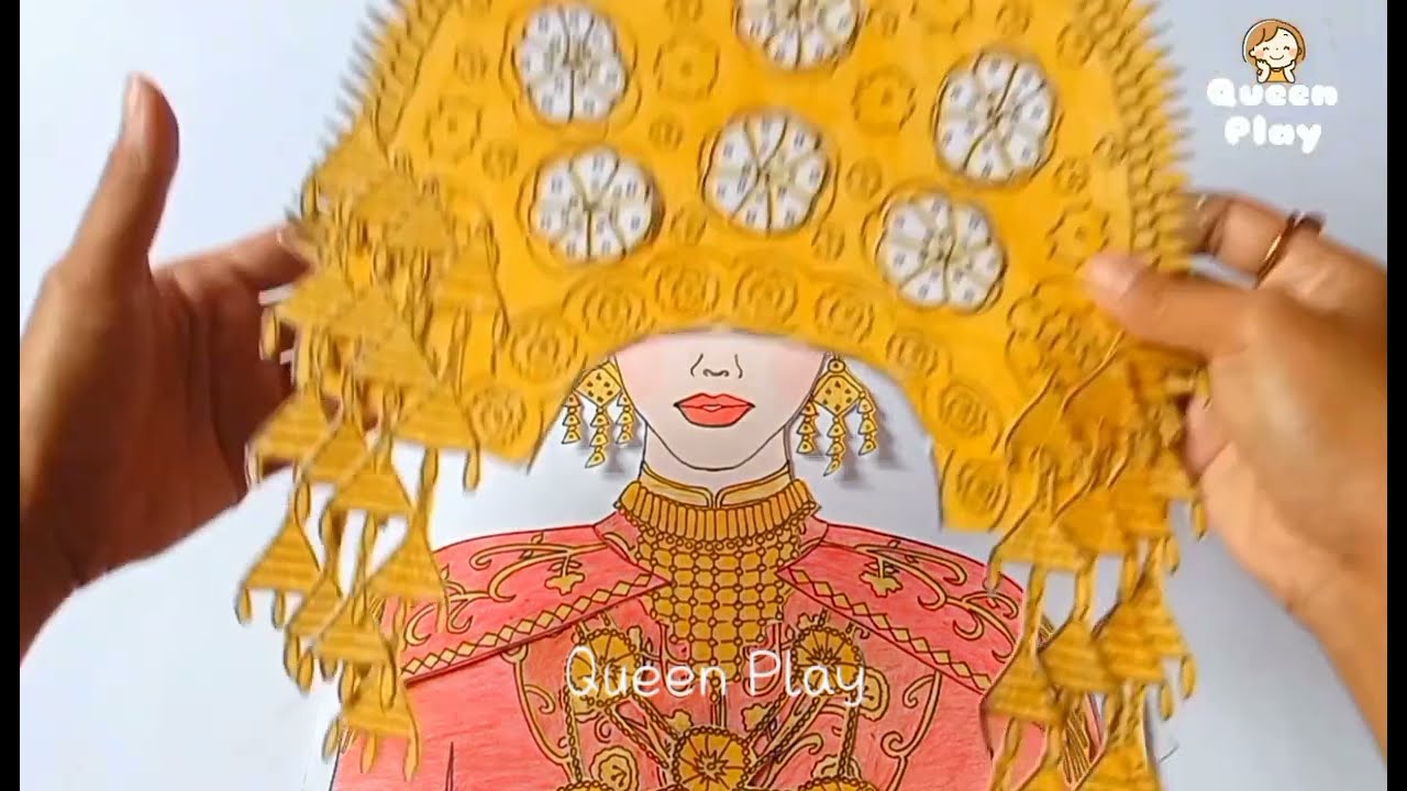 [👑paper diy👑]  MERIAS PENGANTIN ADAT MINANG || WEDDING MAKEUP || mainan kertas || paper craft