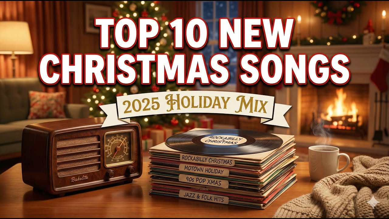 Top 10 NEW Christmas Songs 2025 🎄 Upbeat & Cozy Holiday Playlist 🎶