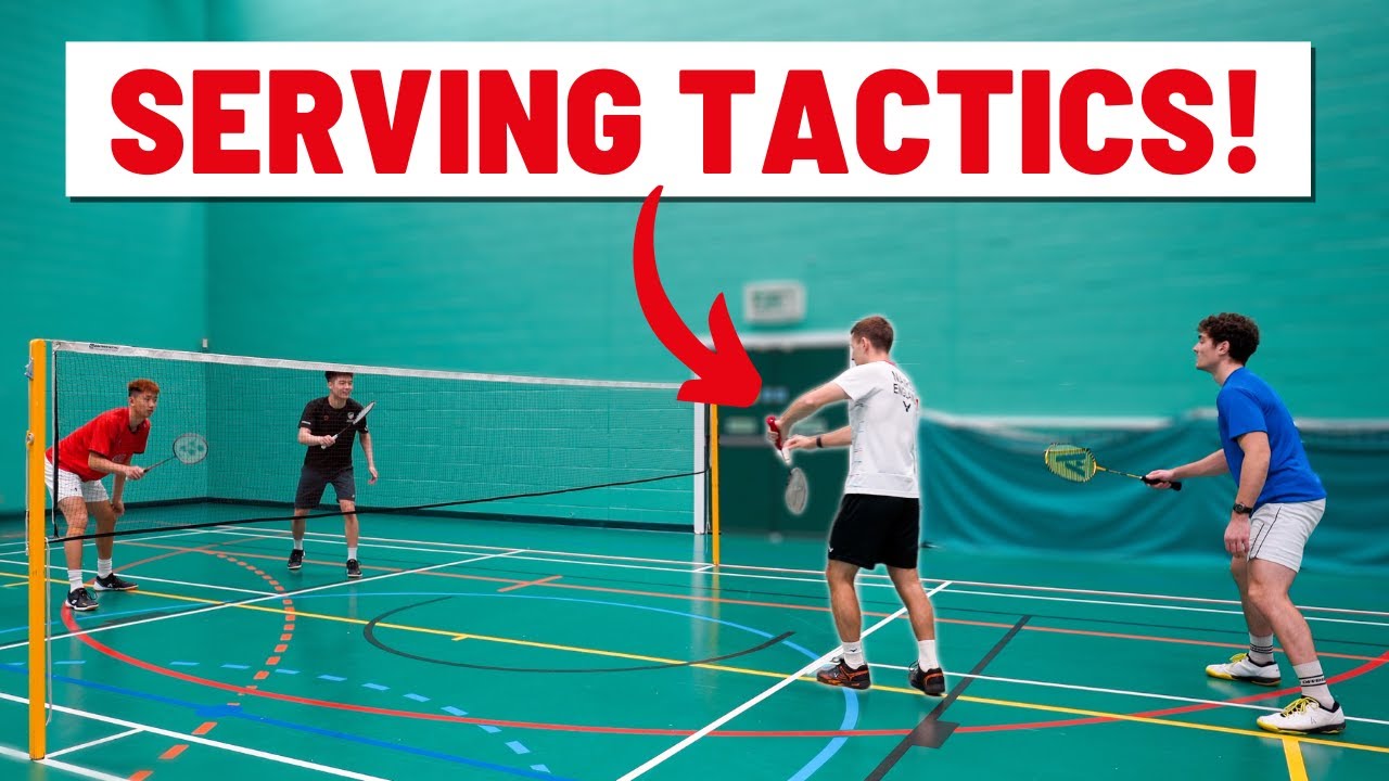 The 4 Best SERVES To Play In Men's Doubles - Badminton Strategy
