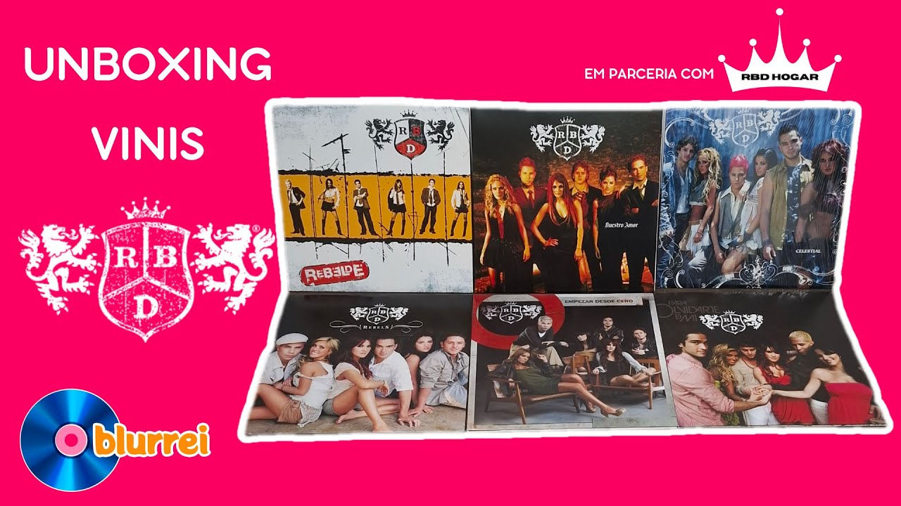 Unboxing Vinil RBD - Rebelde, Nuestro Amor, Celestial, Rebels, Empezar de Cero, Para Olvidarte de Mi