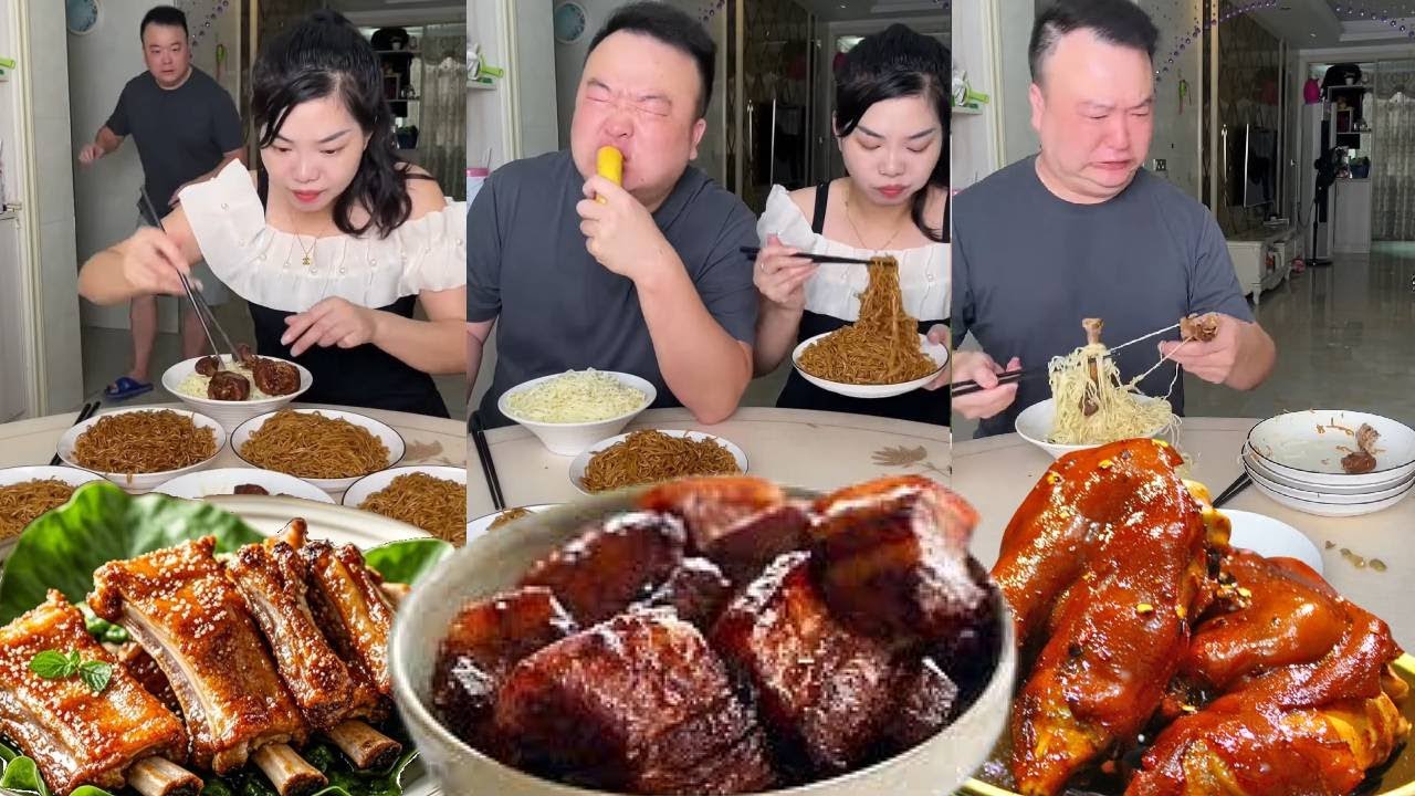 My stupid husband wanted to eat meat secretly, but I made sure he couldn't eat anything.