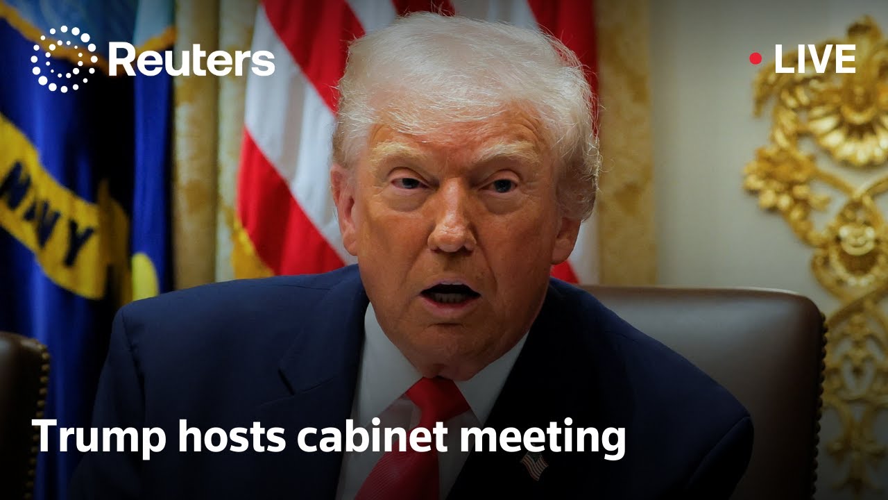 LIVE: Trump hosts cabinet meeting at White House