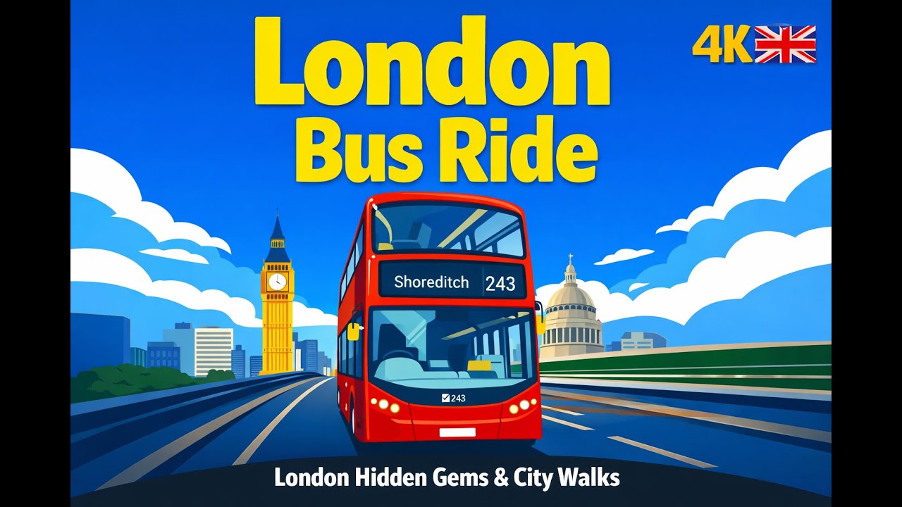 I Rode London’s Iconic Bus 243 Upper Deck | Waterloo Bridge to Shoreditch in 4K 2026