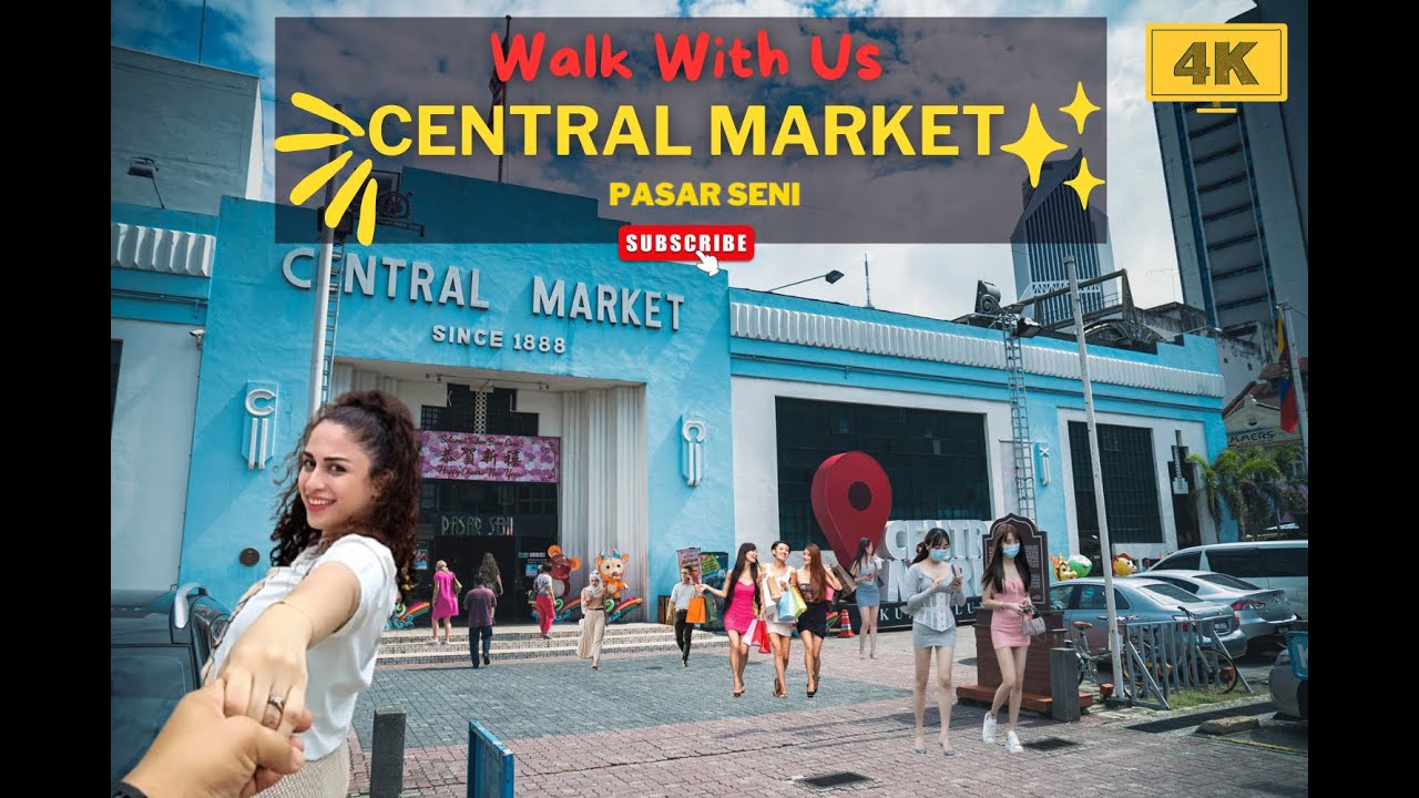 Walking Tour - Central Market Kuala Lumpur | 4K ASMR POV | Pasar Seni | Walk With Us