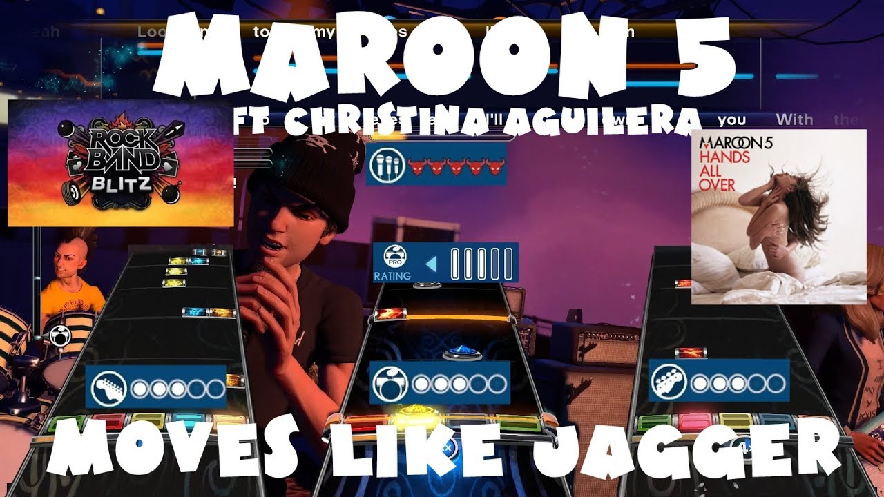 Maroon 5 ft. Christina Aguilera - Moves Like Jagger - Rock Band Blitz Expert Full Band