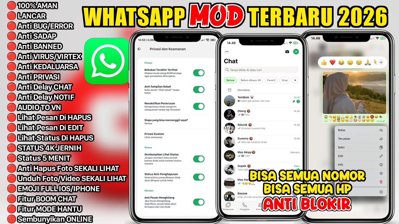 Wa Mod Terbaru 2026 | Whatsapp Mod Terbaru 2026 | Wa Gb Terbaru 2026 | Wa Gb