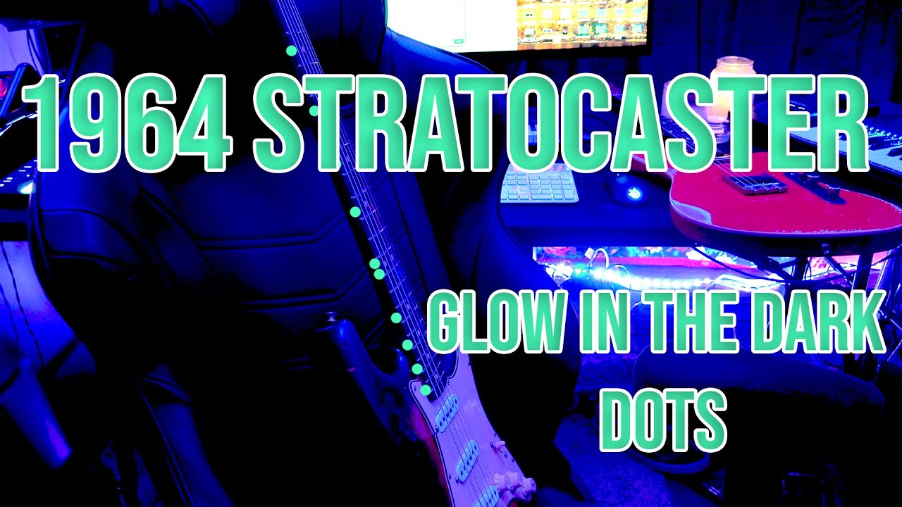 Glow in the dark DOTS on a 1964 STRATOCASTER!?!?
