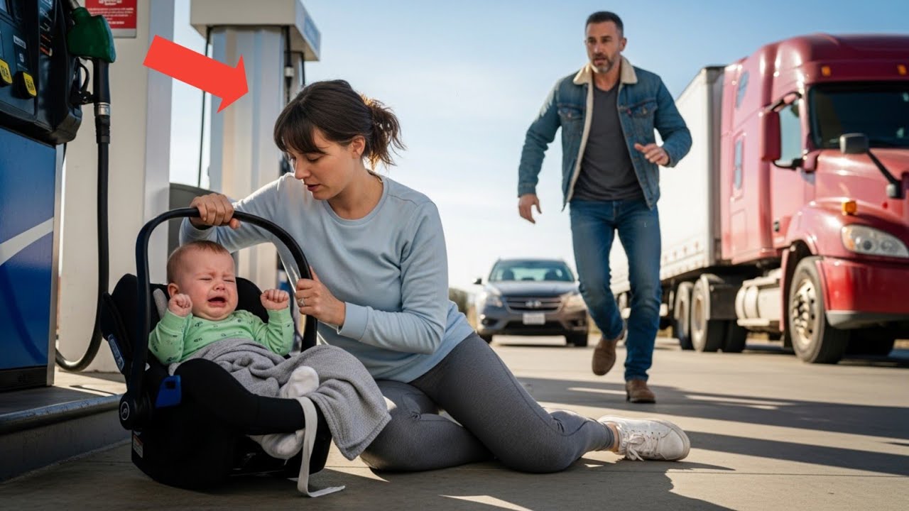 She Had a Seizure with Her Baby at a Gas Station — A Truck Driver Saved Them  