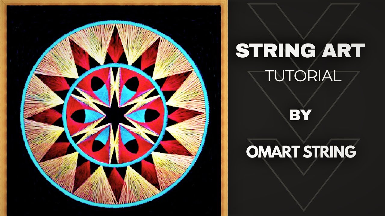 String Art,How to make Mandala Stars gate/DIY