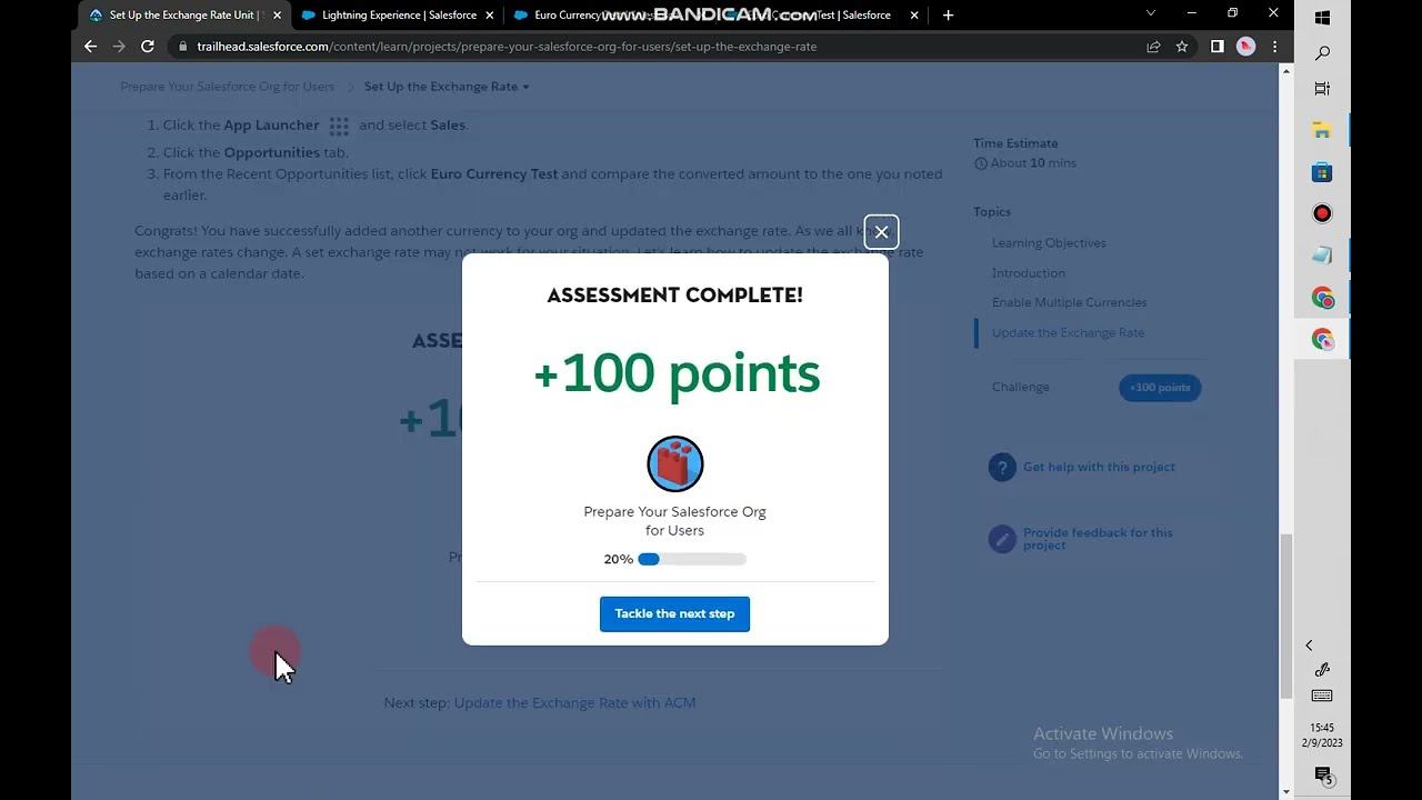 Set Up the Exchange Rate | Prepare Your Salesforce Org for Users Salesforce Trailhead
