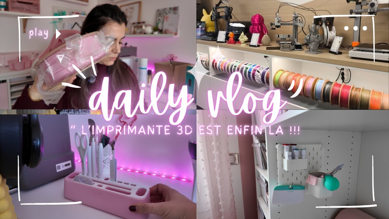 VLOG#31 Ça y est…l’imprimante 3D est là !HAUL & changement dans la SCRAPROOM @Atome3Dcom 