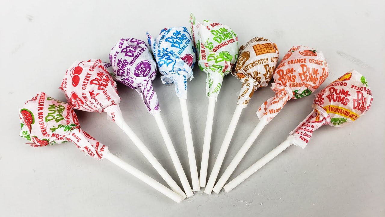 ASMR with A lot of Lollipops Candy Ice Cream Rolls - Dum-Dums Lollipops