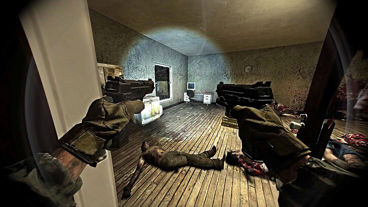 Left 4 Dead 2 is Absolutely Terrifying! Tactical Nightmare Mod-Pack Gameplay + Body Cam Mod