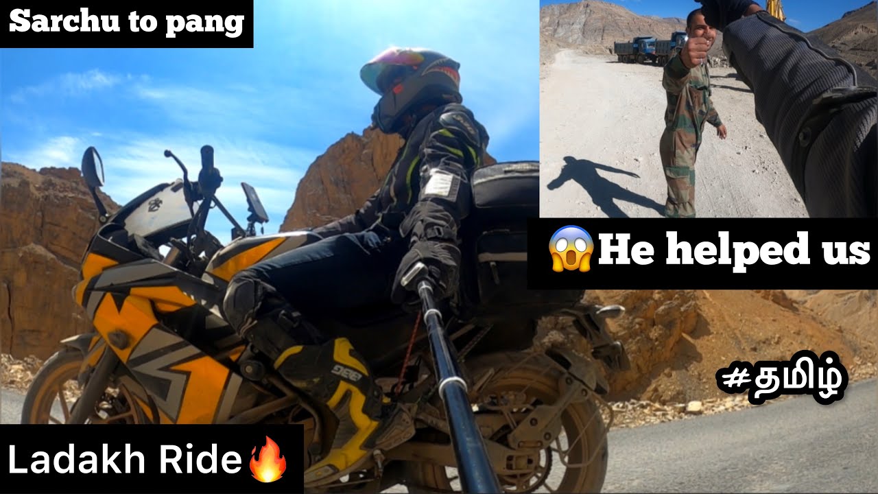 😱Military man helped us | Episode - 18 | Sarchu to pang | Ladakh Ride🔥😘| Tamil |