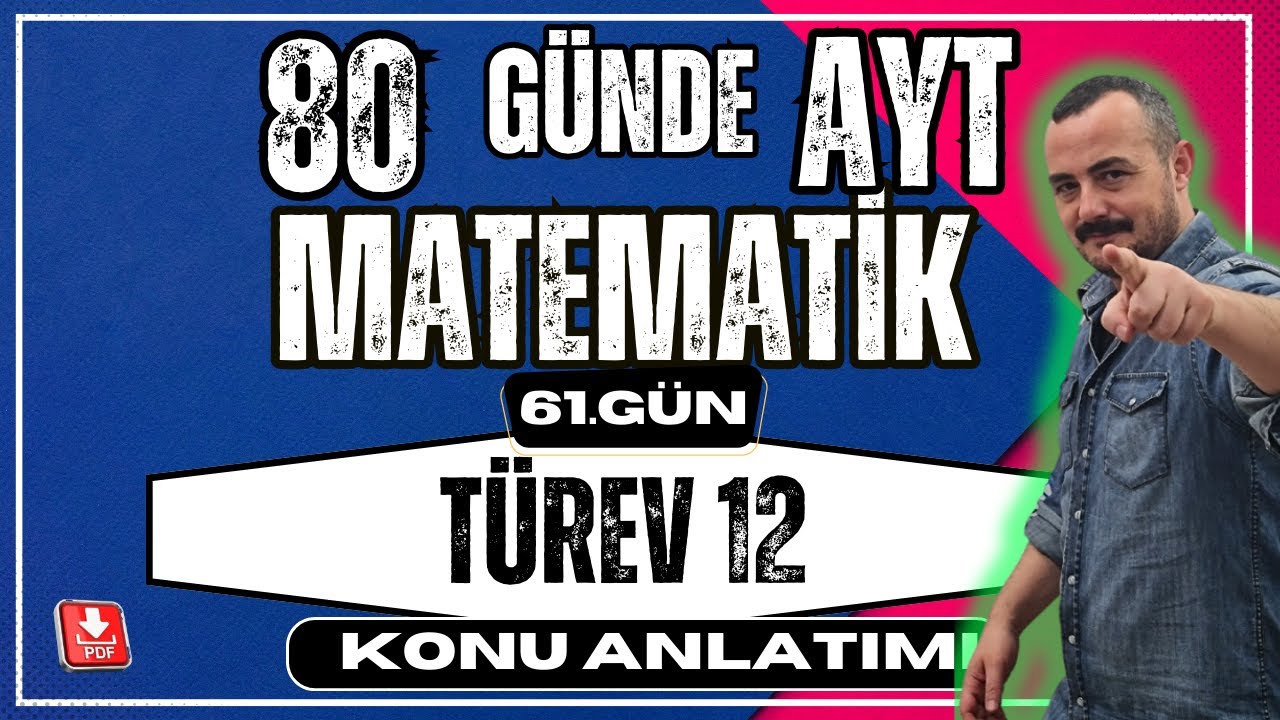 🟥 TÜREV 12 ✅  Mutlak Değer Fonksiyonun Türevi | 80 Günde AYT Matematik | AYT Matematik Kampı