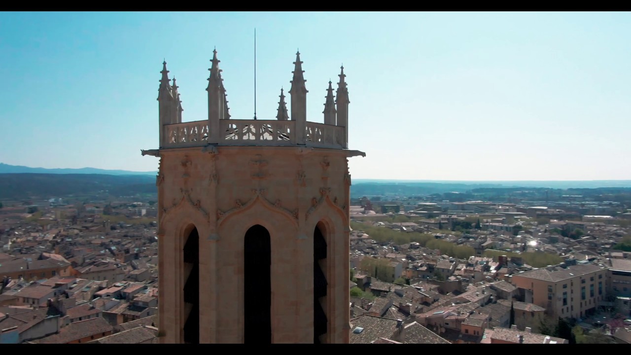 Aix en Provence confinée coronavirus drone 4k 50fps D-Log