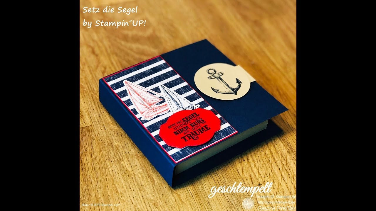Buch Box - Setz die Segel - eine Anleitung mit den Produkten von Sampin&acute;UP!