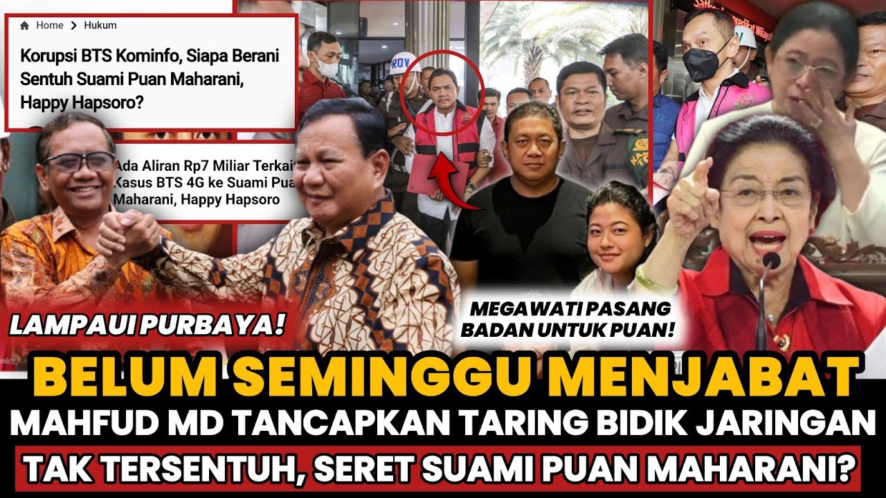 HANYA MAHFUD MD YANG BERANI❗BARU DILANTIK LANGSUNG TANCAP TARING BIDIK KORUPSI SERET SUAMI PUAN‼️