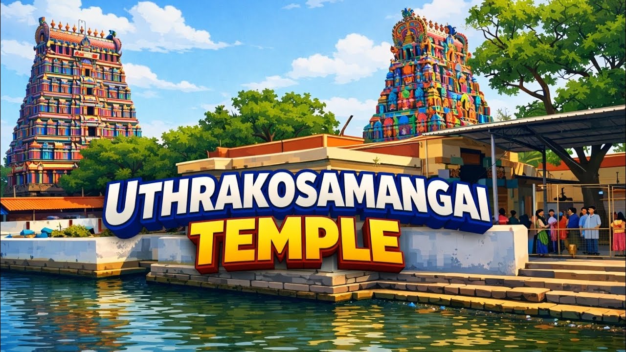 Uthirakosamangai Temple visit with family 🕍🙂🧍#travel #temple #tamilnadu #trendingtraveller