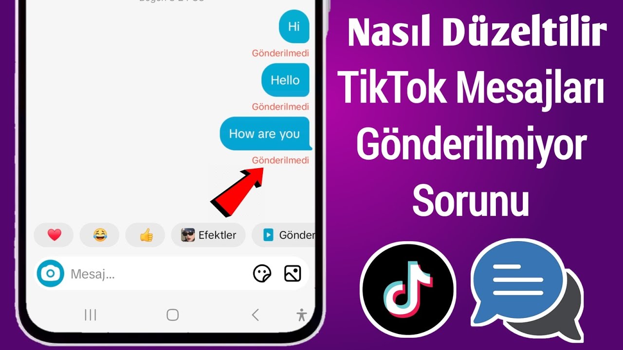 TikTok Mesaj G&ouml;nderme ve Almama Sorunu Nasıl D&uuml;zeltilir (2025) | tiktok Mesaj g&ouml;nderme sorunu &ccedil;&ouml;z&uuml;m&uuml;
