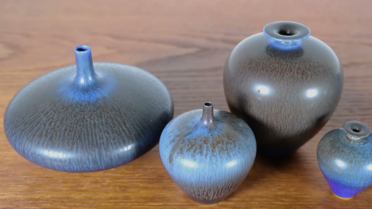 Berndt Friberg（ベルント・フリーベリ）瑠璃釉の花器作品たち